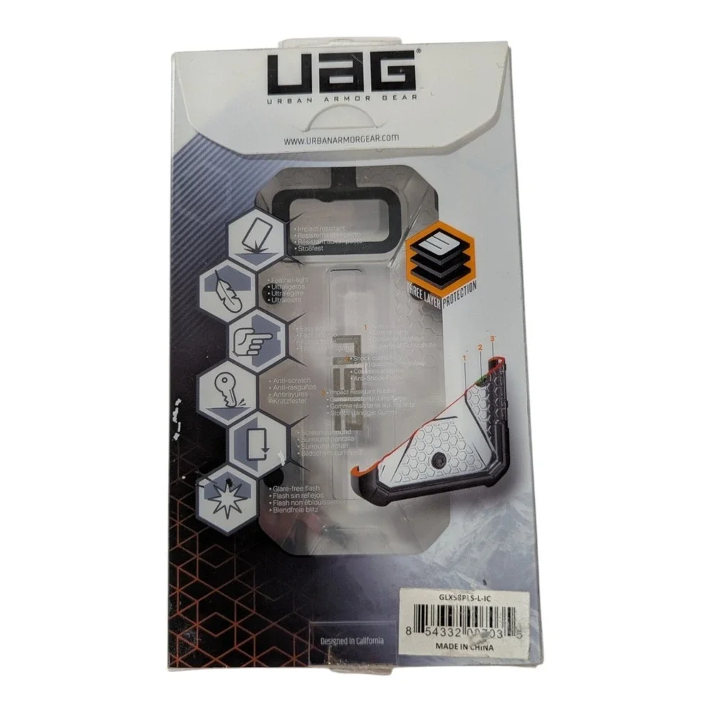 F7. UAG (Urban Armor Gear) PLASMA Series Case for Samsung Galaxy S8+ -‎ Ice